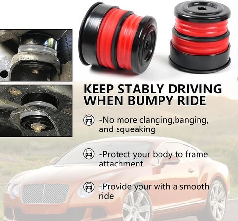 Silicone Body Mount Bushings Kit for 2008-2016 Ford F250 F350 Super Duty Accessories,Silicone F250 Body Mount Bushings Outlast,No Bumps and No Noise Than The Original in Kuwait