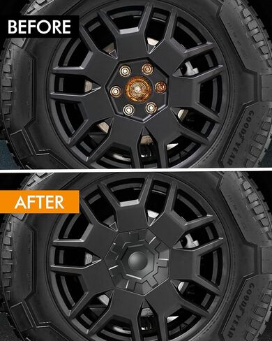 4 قطع أغطية عجلات لسيارة Tesla Cybertruck 2023 2024، غطاء محور مركزي ABS قابل للإزالة، ملحقات Cybertruck، سهل التركيب مقاوم للصدأ والغبار ويقلل السحب والضوضاء in Kuwait