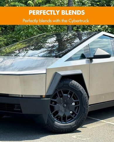 4 قطع أغطية عجلات لسيارة Tesla Cybertruck 2023 2024، غطاء محور مركزي ABS قابل للإزالة، ملحقات Cybertruck، سهل التركيب مقاوم للصدأ والغبار ويقلل السحب والضوضاء in Kuwait