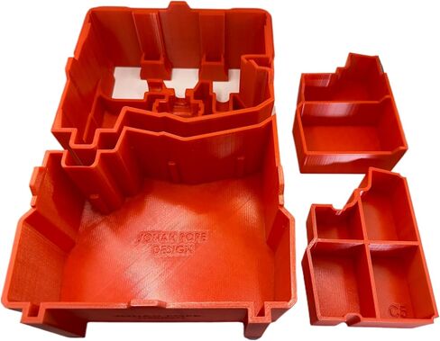Jonah Pope Design 3d Printed Insert designed for M12 Installation Driver and Packout Organizer V2 (Insert only) (Industrial Gray) in Saudi Arabia