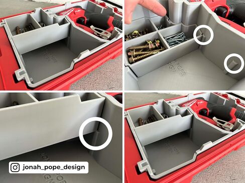 Jonah Pope Design 3d Printed Insert designed for M12 Installation Driver and Packout Organizer V2 (Insert only) (Industrial Gray) in Saudi Arabia