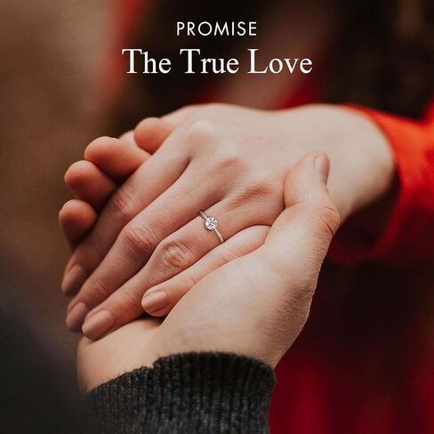 KRKC&CO Moissanite Rings for Women, 0.5-2.0 CT Engagement Rings, D Color VVS1 Clarity, White Gold Plated S925 Sterling Silver, Promise in Kuwait