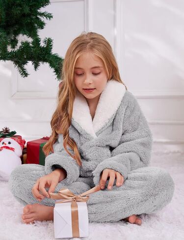 Gihuo الفتيات السراويل الصوف مجموعات غامض 2 قطعة ملابس التلبيب الياقة البلوز البلوز مجموعة Sweatsuit 5-12Y in Kuwait