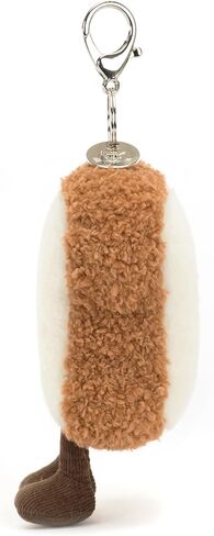 Jellycat Amuseables Toast Bag Charm, 5 inches | Food and Drink Plush Keychain | Great Gift Idea in Kuwait
