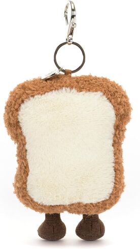 Jellycat Amuseables Toast Bag Charm, 5 inches | Food and Drink Plush Keychain | Great Gift Idea in Kuwait