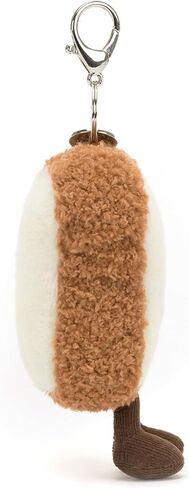 Jellycat Amuseables Toast Bag Charm, 5 inches | Food and Drink Plush Keychain | Great Gift Idea in Kuwait