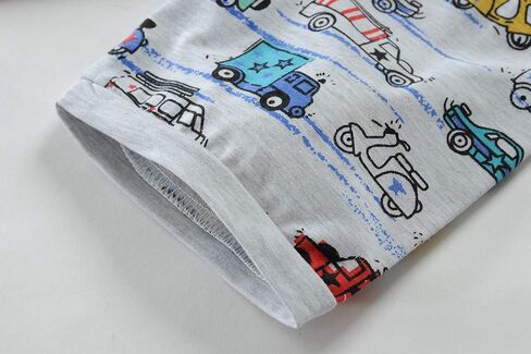 Little Hand Toddler Boys Pajamas Fire Truck 100% Cotton Kids Summer Short Sets Dinosaur Pajama Airplane PJS Set 2-7 T in Kuwait