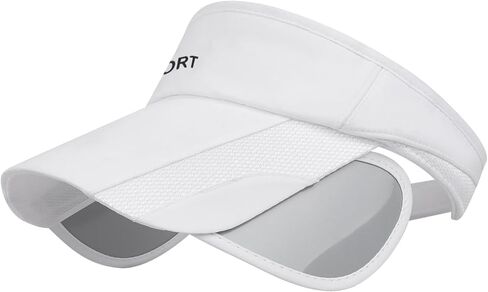 Unisex Open Top Sun Hat Golf Sun Visor Cap Hats Retractable Wide Brim UV Protection Adjustable Baseball Cap for Women Men in Saudi Arabia