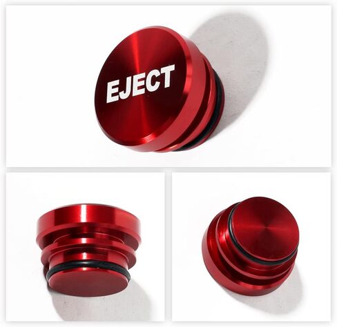 Aluminum Dustproof Car Lighters Plugs Fire Missile Button,12V Replacement Accessories Car Novelty Button Lighter Anodized Aluminum Car Decoration (Red Fire Missile) in Saudi Arabia