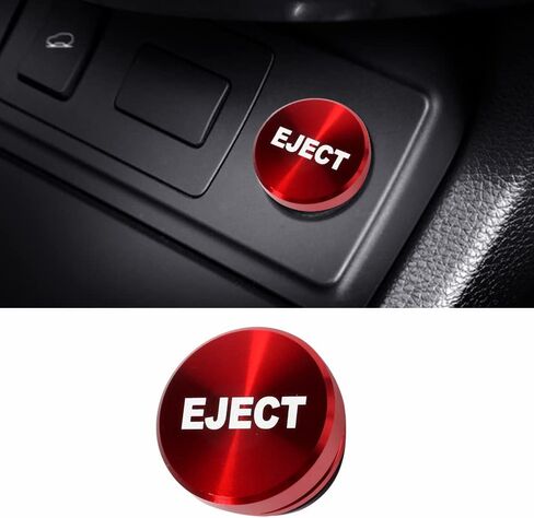 Aluminum Dustproof Car Lighters Plugs Fire Missile Button,12V Replacement Accessories Car Novelty Button Lighter Anodized Aluminum Car Decoration (Red Fire Missile) in Saudi Arabia