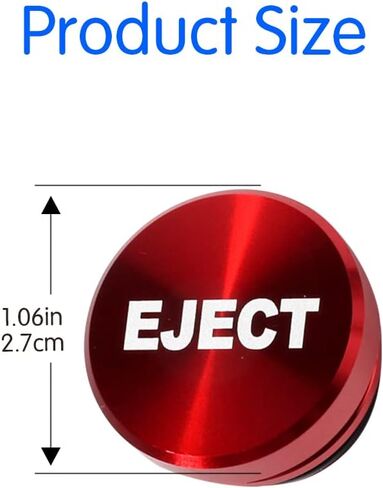 Aluminum Dustproof Car Lighters Plugs Fire Missile Button,12V Replacement Accessories Car Novelty Button Lighter Anodized Aluminum Car Decoration (Red Fire Missile) in Saudi Arabia