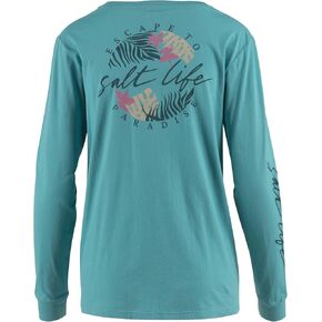 Salt Life Women's Oasis Palm Long Sleeve Boyfriend Tee