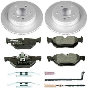 Power Stop ESK3002 Rear Euro-Stop Brake Kit BMW and 1 Rear Sensor Wire For BMW 328i 2007-2010, BMW 328i xDrive 2009-2010, BMW 328xi 2007-2008 [Model Specific]