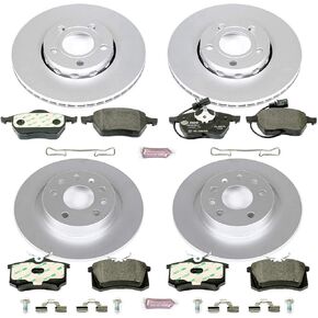 Power Stop ESK529 Front & Rear Euro-Stop Brake Kit Audi Volkswagen For Audi A6 1998-2001, Volkswagen Passat 1999-2005 [Model Specific]