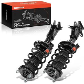 A-Premium Front Pair (2) Complete Strut and Coil Spring Assembly Compatible with Acura ILX 2013 2014 2015, Driver and Passenger Side