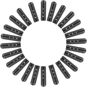 Aglets for Shoelaces, 24 PCS Black Shoe Lace Ends Tips Replacement Paracord End Caps, Hoodie Strings Metal Tip Shoe String Head Shortening Repair Aglet Tips for Sneaker Shoelaces Hoodies Pants String