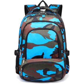 BLUEFAIRY Boys Backpack for School Kids Elementary Primary Middle School Bookbag Back to School Bags Book Bags for Child Mochila Escolares para Niños 17" Dinosaur Black Orange