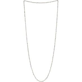 دياموندير بلورات الياقوت الأزرق الطبيعي | قلادة 23.5 قيراط من الذهب الأصفر الخالص عيار 14 قيراط | الطول 36 بوصة (خرز 3 مم) in Kuwait