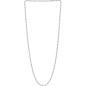 Diamondere Natural Amethyst Crystals | 27.75 Carat Necklace in Solid 14K Yellow Gold | 36" Length (3mm Beads)