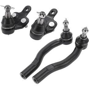 X AUTOHAUX 4 Pcs Front Suspension Kit Outer Tie Rod Ends Lower Ball Joint for Toyota Solara 2004-2008 No.K90346/K90347/ES80602/ES80603