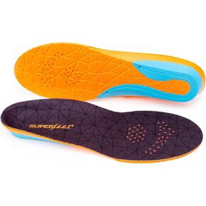 Superfeet All-Purpose Cushion Insoles - Trim-To-Fit Medium Arch Support Comfort Foam Inserts for Workout Shoes - Professional Grade - Men 9.5-11 / Women 10.5-12