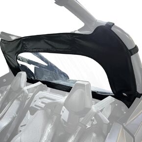 KEMIMOTO UTV Soft Rear Window Compatible with RZR PRO R, Ventilable All-season UTV Soft Full Rear Windshield Compatible with 2022+ Polaris RZR PRO R/ RZR PRO R4