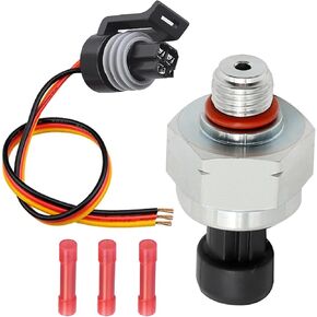 UOIENRT 3C3Z-9F838-EA Fuel Injection Pressure Sensor Kit, Replacement for Ford F series 250-450 2003-2004 6.0L V8-363ci Pickup, Replace AP63407 1845274CP2 3C3Z-9F838-DA