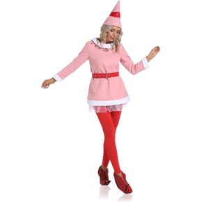 Emwwat Jovie Elf Costume for Women, Deluxe Christmas Elf Costume for Women, Halloween Elf Cosplay Holiday Dress-Up