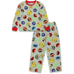 Sesame Street Elmo Kids Long Sleeve 2-Piece Pajamas Set