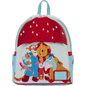 حقيبة ظهر صغيرة من Loungefly Disney Winnie the Pooh and Friends Rainy Day