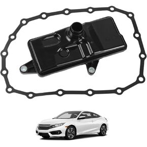 Automatic Transmission Filter Oil Pan Gasket Kit Compatible With 2014-2019 Honda Civic Fit HRV 1.5L 1.8L 2.0L Replaces 25420-5T0-003 25450-P4V-013