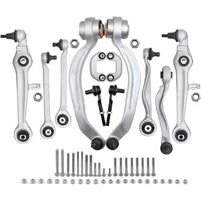 Chefull 12pcs Front Suspension Control Arm Kit Replacement for Audi A4 A4 Quattro 1996-2001 A6 Quattro 1999-2002 S4 2000-2002 Volkswagen Passat 1998-2002, Replace# 8D0498998S1
