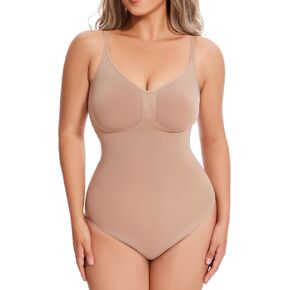 Shapewear Bodysuit Thong for Women Tummy Control Sculpting Seamless Body Shaper