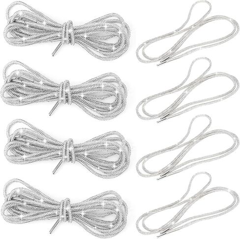 زوجان من أربطة الأحذية المصنوعة من حجر الراين، أربطة أحذية من حجر الراين اللامعة من حجر الراين برباط برباط بديل لأربطة الأحذية الرياضية ذات القلنسوة in Kuwait