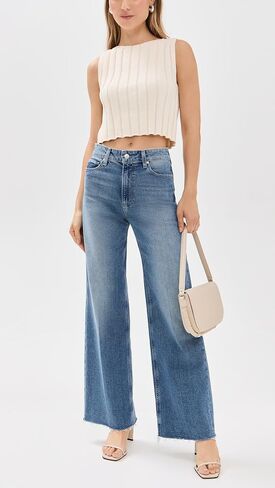PAIGE Women's Anessa Raw Hem Jeans in Saudi Arabia