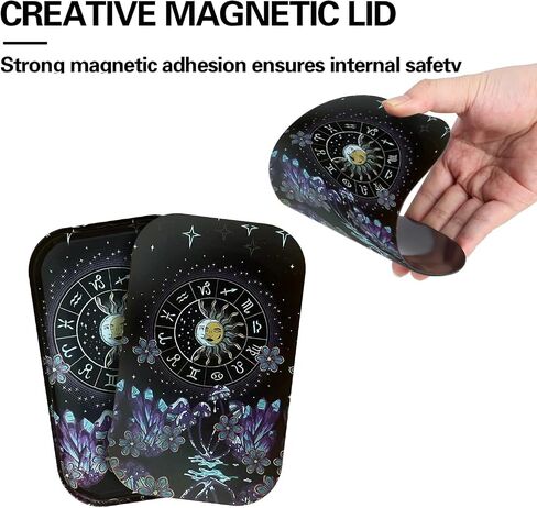 Metal Tray Black Tray Large Cute Decorative Tray for Home Decor, Coffee Table, Tea, Snacks, Gifts - 11" x 7" (Black) in Saudi Arabia