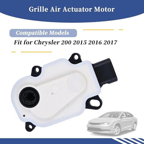 Front Bumper Shutter Grille Air Actuator Motor Active Radiator Grill Shutter Actuator Motor Assembly 68302662AA Compatible with Chrysler 200 2015 2016 2017 Radiator Shutter Assembly in Saudi Arabia