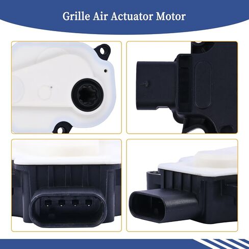 Front Bumper Shutter Grille Air Actuator Motor Active Radiator Grill Shutter Actuator Motor Assembly 68302662AA Compatible with Chrysler 200 2015 2016 2017 Radiator Shutter Assembly in Saudi Arabia