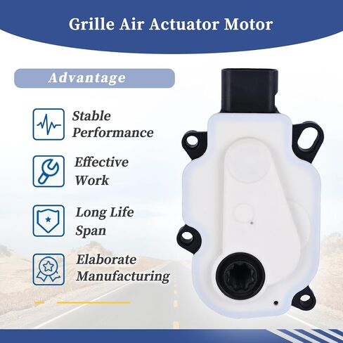 Front Bumper Shutter Grille Air Actuator Motor Active Radiator Grill Shutter Actuator Motor Assembly 68302662AA Compatible with Chrysler 200 2015 2016 2017 Radiator Shutter Assembly in Saudi Arabia