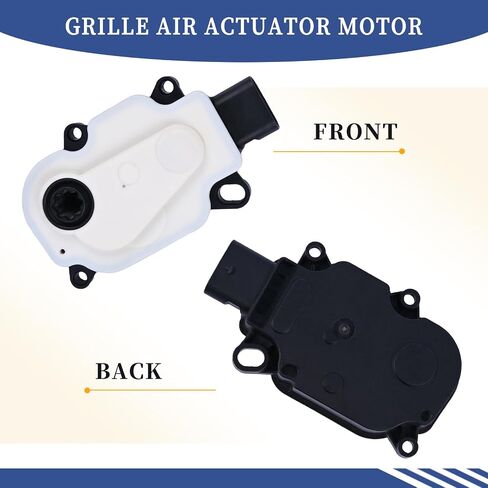 Front Bumper Shutter Grille Air Actuator Motor Active Radiator Grill Shutter Actuator Motor Assembly 68302662AA Compatible with Chrysler 200 2015 2016 2017 Radiator Shutter Assembly in Saudi Arabia