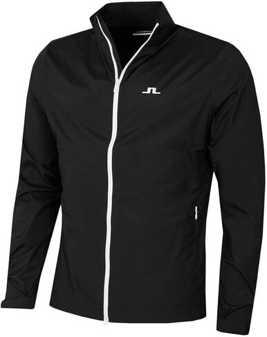 2024 سترة جولف J.Lindeberg Ash Light Packable سوداء كبيرة in Kuwait