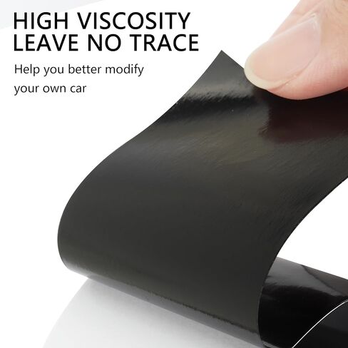 طقم تغليف السيارة باللون الأسود الساتان مع أداة التثبيت، غلاف فينيل للسيارة قابل للقص بطول 1.97 بوصة × 30 قدم لتزيين السيارات، سهل التطبيق وخالي من البقايا، غلاف سيارة من الفينيل يناسب السيارات وسيارات الدفع الرباعي والشاحنات in Kuwait