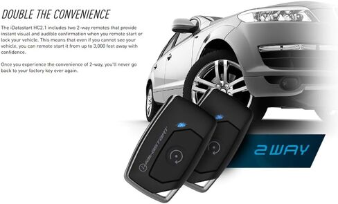 مجموعة iDataStart REMOTE STARTER KIT لمركبات فيات/مازدا/سيون/تويوتا 2013+ مع نطاق 3000 قدم (اتجاهين، زر واحد، 2 جهاز تحكم عن بعد) in Kuwait