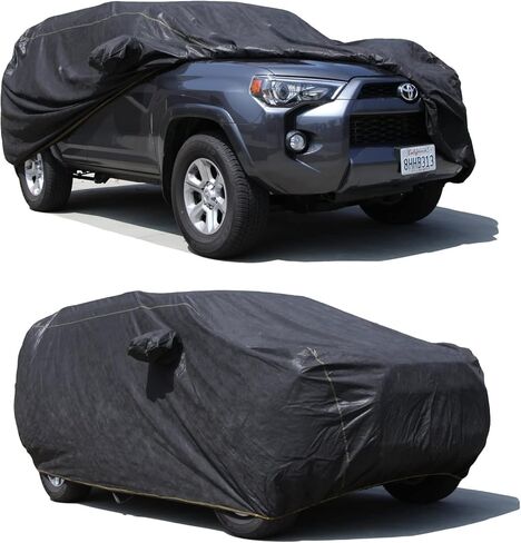 All Weather Waterproof car Cover Good for rain Snow uv Protection dust Large-Size Sedan Grand Prix 300 Charger Impala Regal MKZ Lacrosse LS Gray in Kuwait