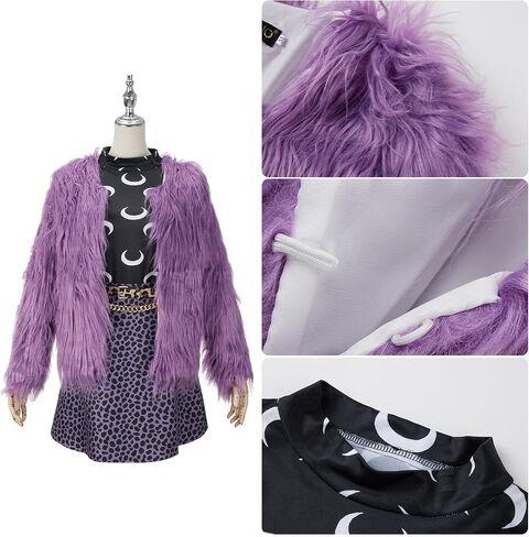 MIAOCOS High School Clawdeen Wolf Cosplay Costume Outfit Full Set Carnivals Party Halloween Role Play in Saudi Arabia