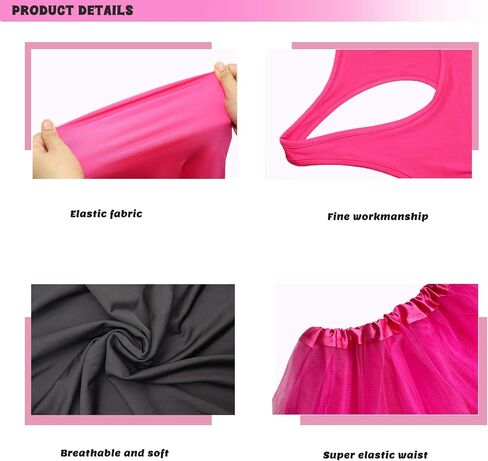 80s Costumes Women Accessories 80s Outfit for Women Costume Set T Shirt Leggings Tutu Skirt 80's Halloween Costumes in Saudi Arabia