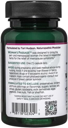 Vitanica, Woman's Passage, Menopause Support, Vegan, 30 Capsules in Saudi Arabia