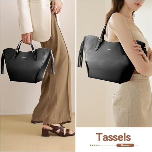 Large Leather Tote Bag Purse For Women, Handbags For Women Work, Hobo Bags 2024. in Saudi Arabia