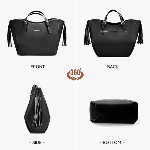 Large Leather Tote Bag Purse For Women, Handbags For Women Work, Hobo Bags 2024. in Saudi Arabia