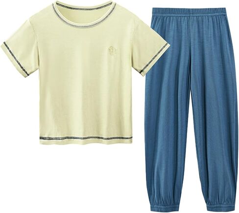 Umeyda Kids Boys Soft Modal Pajama Set Sleepwear Pj Set, 5-16 Years in Kuwait